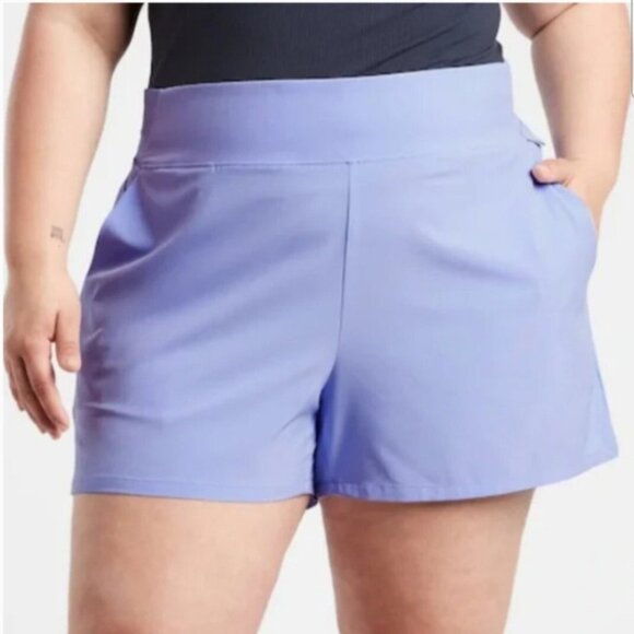 Athleta Brooklyn Short Size 24 | NWT | Periwinkle | Lightweight & Stretchy - Picture 4 of 4